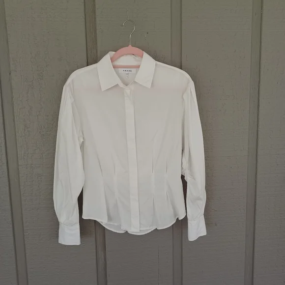 Frame Denim | Tops | Frame Cotton Shirt Size Xs Women Quiet Luxury